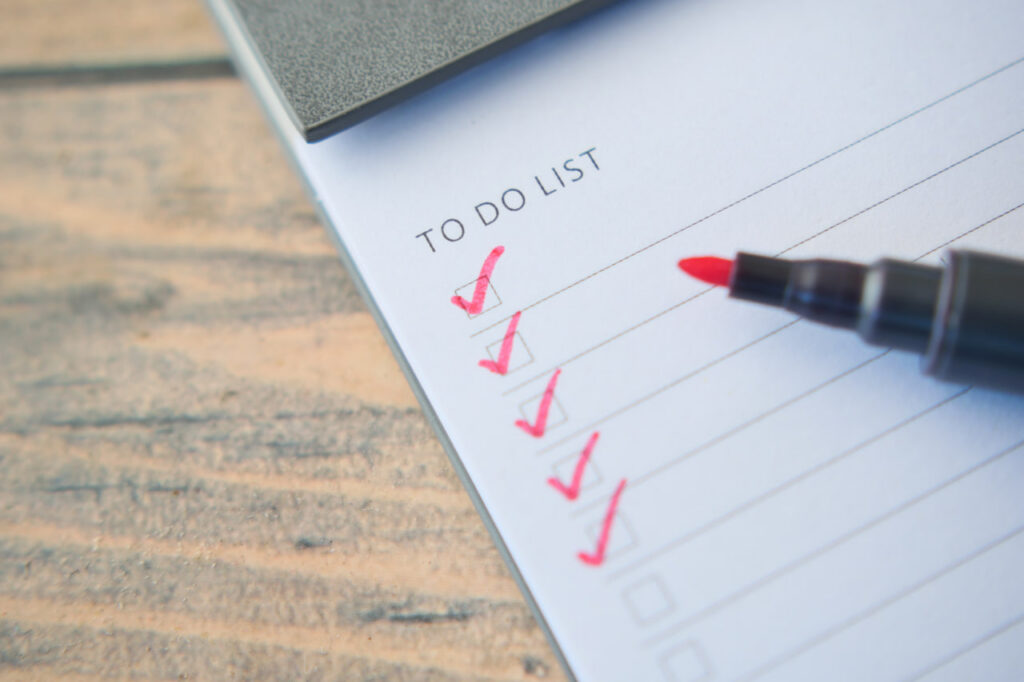 Picture of a to-do list representing the need to buy back time during a move.